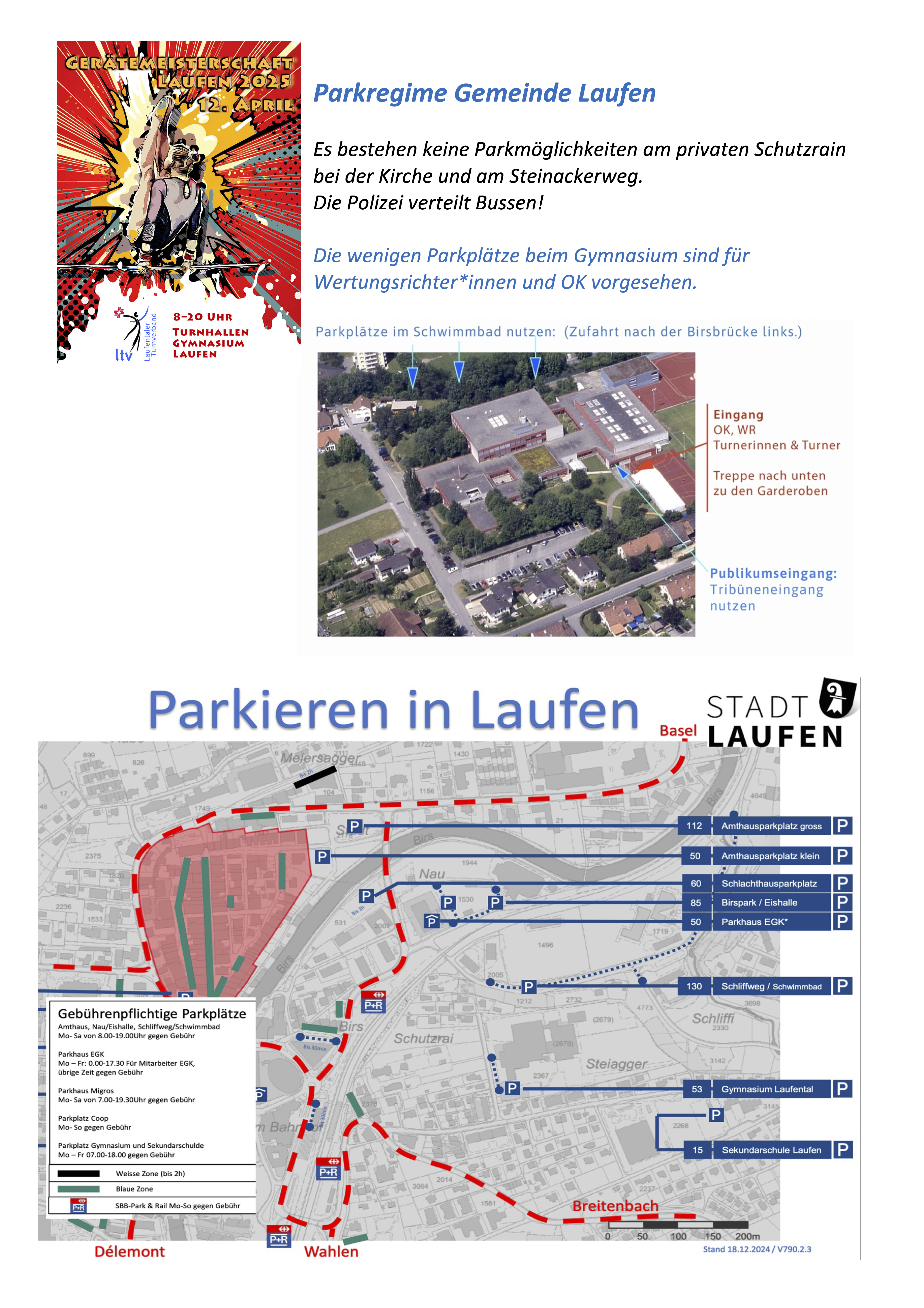 Parkregime fur Eltern und WR 2025
